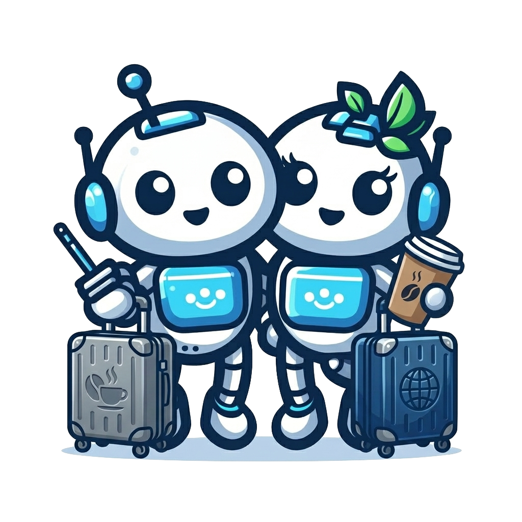 Image of cute robot couple